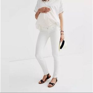Madewell Maternity skinny white jeans size 32